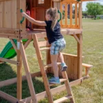 Backyard Discovery Montpelier Cedar Swing Set with Monkey Bars, Clubhouse & Snack Ba - Image 10
