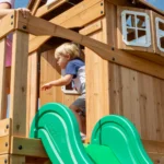 Backyard Discovery Montpelier Cedar Swing Set with Monkey Bars, Clubhouse & Snack Ba - Image 8