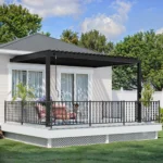 14x10 Evanston Wall Mounted Louvered Pergola - Image 10