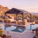 Backyard Discovery Ridgeline 14x14 Steel Louvered Pergola with Adjustable Roof - Image 10