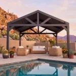 Backyard Discovery Ridgeline 14x14 Steel Louvered Pergola with Adjustable Roof - Image 9