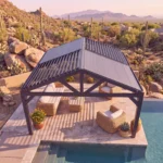 Backyard Discovery Ridgeline 14x14 Steel Louvered Pergola with Adjustable Roof - Image 12