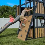 Backyard Discovery Atlas Steel Swing Set with Spiral Tube Slide & Wave Slide - Image 4