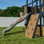 Backyard Discovery Atlas Steel Swing Set with Spiral Tube Slide & Wave Slide - Image 6