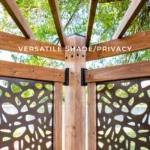 Tuscany Corner Pergola with Conversation Seating - Privacy Panels - Image 5